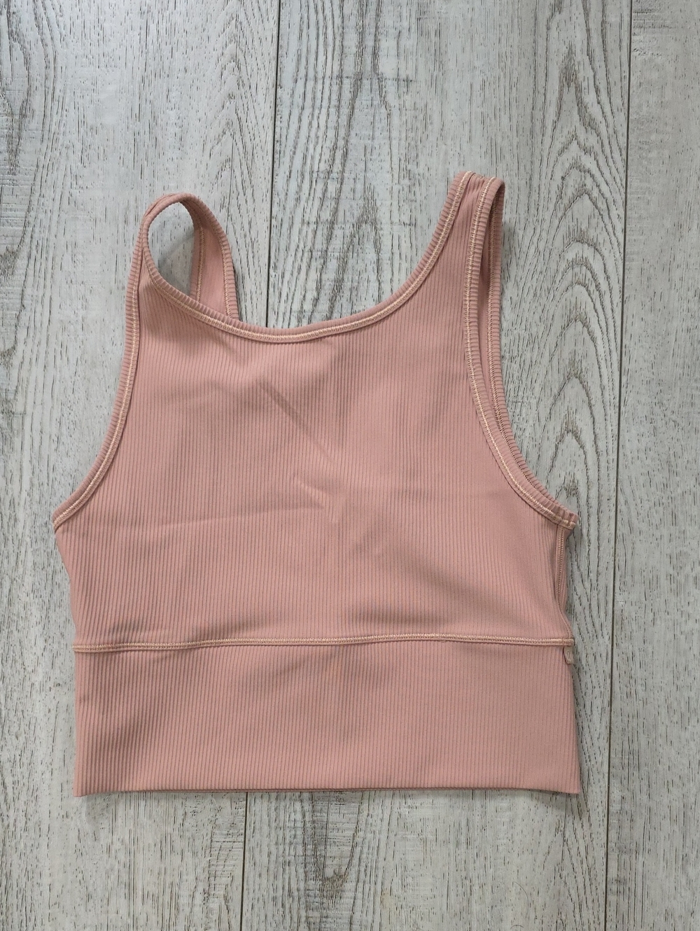 lululemon athletica Ribbed Crop Sports Bra - Blush
